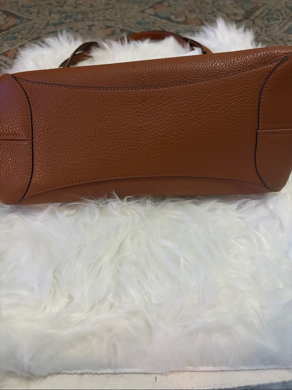 kate spade Rust Pebbled Leather Shoulder Bag - Picture 9 of 12